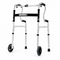 Elderly Folding Walker with Wheels | Tongkat Jalan Warga Emas | Walker Boleh Laras & Lipat | Height Adjustable