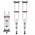 Adjustable Underarm Crutch | Tongkat Ketiak | Topang Kaki Boleh Laras | Anti-Slip Tip | Elder & Rehab Support