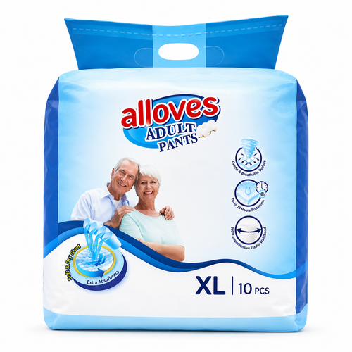 Alloves Senior Pull Up Pants | Diapers for Elderly | Super Absorbent Disposable Underwear