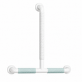 T-Shape Grab Bar | Heavy Duty Bathroom Safety Rail | Dual Horizontal Support | Elderly Fall Prevention Handle