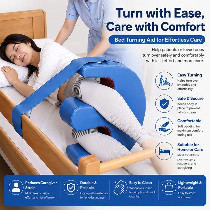 Elderly Bed Turning Aid Cushion | Anti Bedsore | Nursing Turnover Cushion with Support Wedge