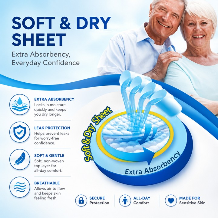 Alloves Senior Pull Up Pants | Diapers for Elderly | Super Absorbent Disposable Underwear