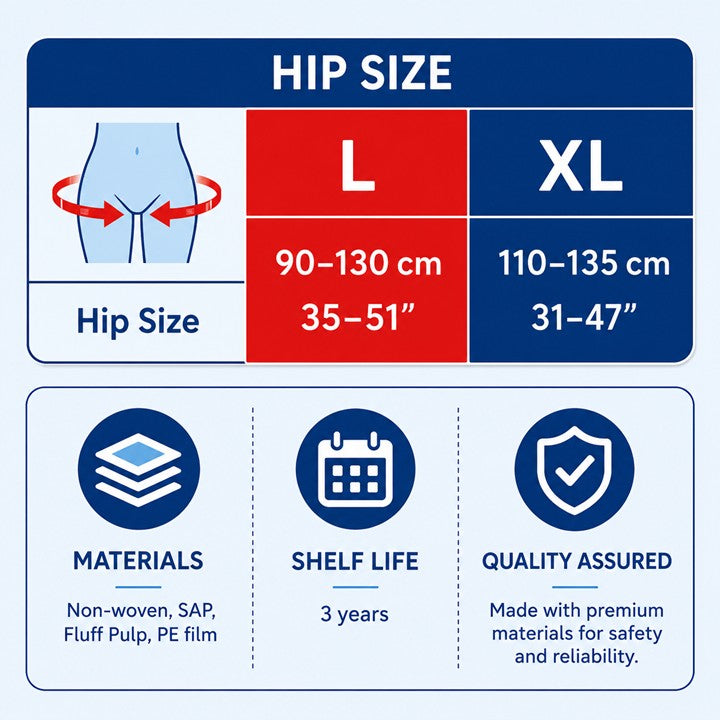 Alloves Senior Pull Up Pants | Diapers for Elderly | Super Absorbent Disposable Underwear