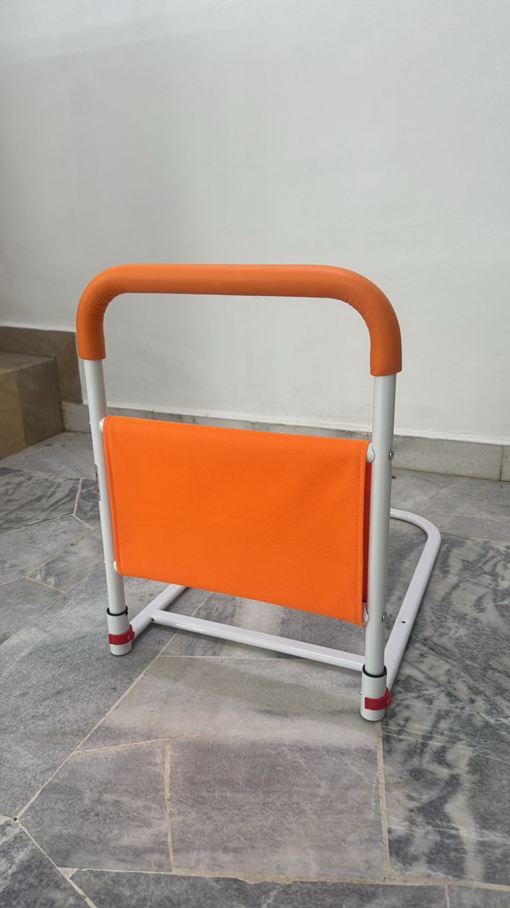 Elderly Bedside Support Frame with Storage Pocket | Anti-Slip Bedside Support Handle for Seniors