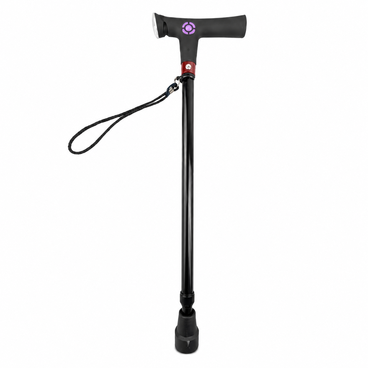 3-in-1 Safety Cane | Elderly Walking Stick | Adjustable Height | LED light | SOS Alarm | FM Radio
